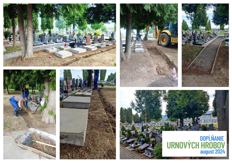 urnový háj - august 2024