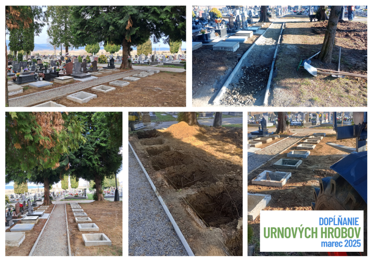 urnový háj - marec 2025