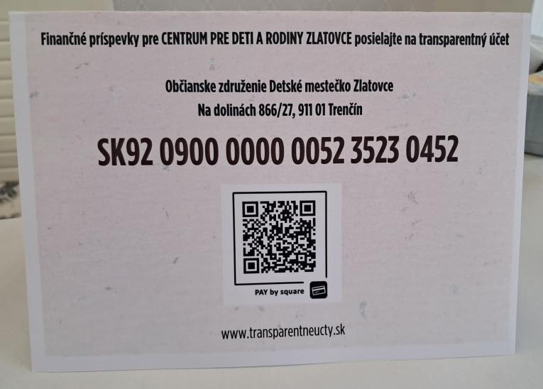 transparentný účet