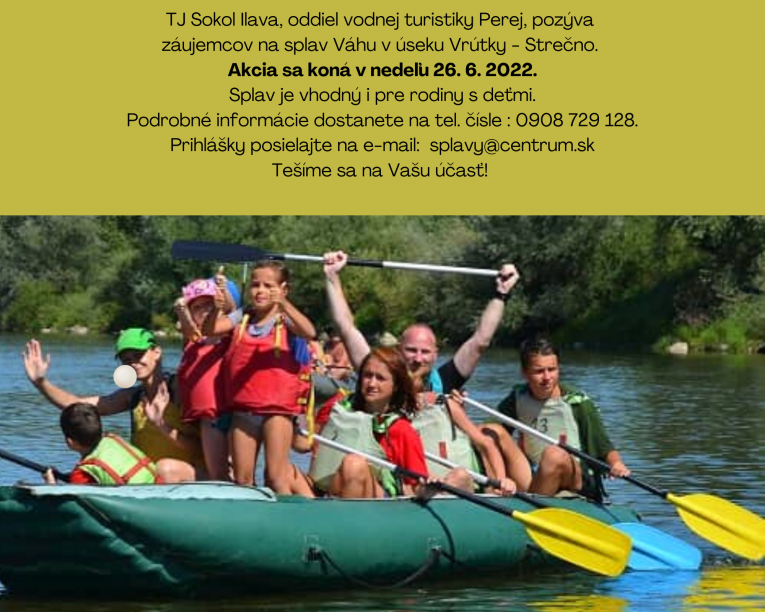 POZVÁNKA NA SPLAV