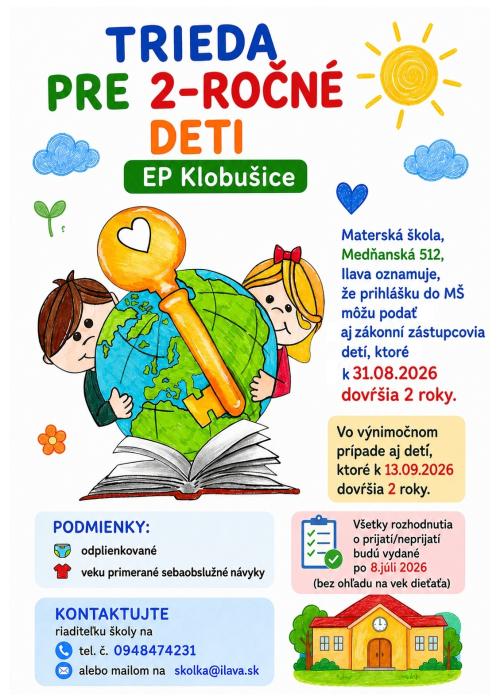 Trieda pre 2-ročné deti