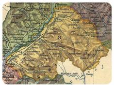 Mapa ilavského okresu, 1910